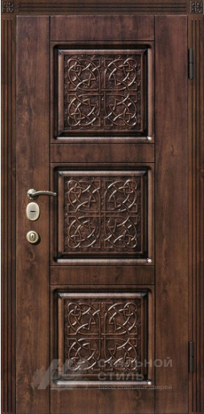 Дверь «Парадная дверь №403» c отделкой Массив дуба
